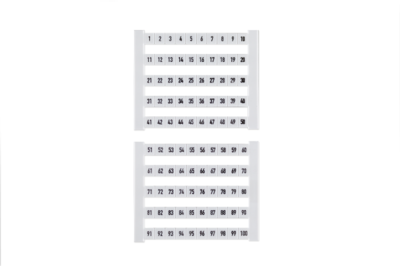 Weidmüller Klemmenmarkierer DEK 1-50 (50 Stk.)